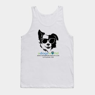 Cool Dog in Sunglasses - Dog Breeds - A Dog's World - Border Collie Tank Top